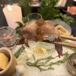 近江牛 すき焼き しゃぶしゃぶ 都 - 炙り肉寿司