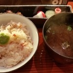 日本橋笈川 - 2015.1　ご飯セット