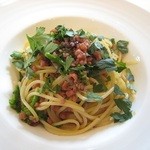 34410569 - 三崎産　真蛸と菜の花のスパゲッティ