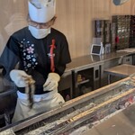 うなぎ すみの坊 - 焼場はこんな感じ