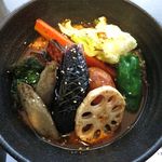 一文字カリー店 - チキンスープカリーのドアップ