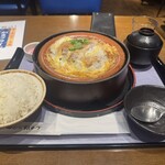 田むら 銀かつ亭 HaRuNe小田原店 - 豆腐かつ煮定食 ご飯大盛り