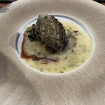 八王子うかい亭 - 鮑の岩塩焼き