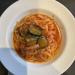 ピッツェリア馬車道 稲城若葉台店 - ナスとベーコンのシチリア風スパゲッティ