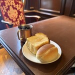 ハモンカフェ - アイスコーヒー　パン