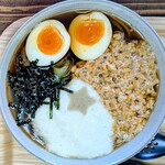 手打ち蕎麦 鶴 - 全部のせ　煮卵