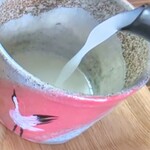 手打ち蕎麦 鶴 - 蕎麦湯