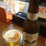 TOKYO 鶏そば TOMO - 小瓶ビールはスーパードライ