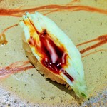 鮨 銀座 おのでら - (2015.1) 白魚桜葉蒸し