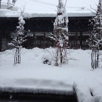 米澤牛DINING べこや - 窓から見える雪景色