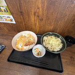元気ダイニングヒライ東町店 - 大江戸カツ丼［大盛］並うどんセット
