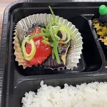 松風 - 横に味噌茄子が添えられてました。