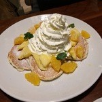 コナズ珈琲 寝屋川店 - オレンジ＆パイン ホイップ パンケーキ 1280円