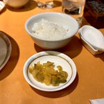 銀座 桃花源 - ライス、搾菜