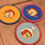 パンどろぼうカフェ - コースター可愛い！グッズコーナーで売ってました。