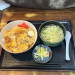 元気ダイニングヒライ東町店 - 大江戸カツ丼（大盛）ミニうどんセット