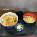 元気ダイニングヒライ東町店 - 大江戸カツ丼［大盛］ミニうどんセット