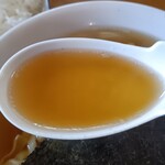 麺屋酒田 in山形 - 背脂投入前スープアップ