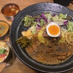 SPICY CURRY 魯珈 - ろかプレートとぷちカレー3種