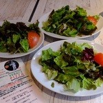 ピッツェリア　イルソーレ　天サン - ランチのサラダ(’14.12月)