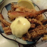 元祖立ち飲み屋 - 20150120 ゲソ揚げ180円