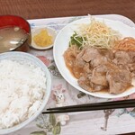 やまぐち元気食堂 - 料理写真:生姜焼定食 700円