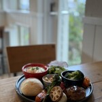 ペコリーノ・カフェ - ランチプレート
この日のメインは、ハンバーグ
