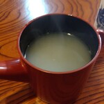 秋月そば - とろりと重みのある蕎麦湯