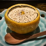 銀座焼とり 京丹波 - 蛤と白味噌のクラムチャウダー