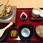 ふく亭 - 銀しゃり北海道海鮮にぎわい天丼　2,480円