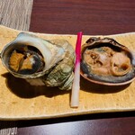 Dining 白石 - サザエとハマグリ