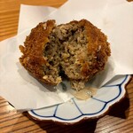 炭火焼き ヒノカミ - 自家製牛メンチカツ