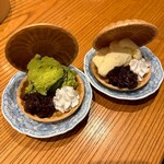 炭火焼き ヒノカミ - 最中アイス（抹茶・バニラ）