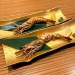 炭火焼き ヒノカミ - 大海老の塩焼き
