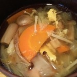 野風増 - おつゆは野菜とキノコたっぷりのおつゆでしたぁ＾＾；