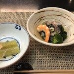 鰻 若菜館 - 蕗のとうと酢の物