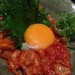 寿司居酒屋 こざる - えんがわユッケ