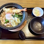 だしとおうどん まつしん - 鍋焼きうどん・白醤油