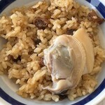 食堂はまかぜ - 『アサリの炊き込みご飯』と『特大はまぐり』