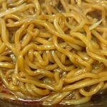 担担麺や 天秤 - 麺アップ