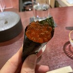 鮨 あやべ - 手巻きいくら