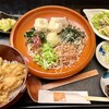 そばきり酒房 すだ金 - 揚げ餅おろし蕎麦とハーフ鳥天丼のセット