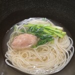レストレ - せり煮麺　つくね入り