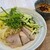 広島麺倶楽部 - 料理写真:広島つけ麺【中辛】(税込980円)
          トッピングは叉焼3枚&胡瓜&ザク切り茹で甘藍&青葱
          タレは魚介系出汁&醤油&辣油&白胡麻、穏やかな魚介系の旨みにガツンとくる辛さが加わっています
