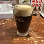 立呑み食堂　ねぎぼうず - エビス ハーフ&ハーフ