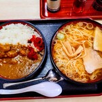 更科分店 - カレー定食 (ラーメン)