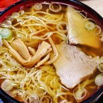 更科分店 - カレー定食の ラーメン