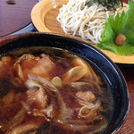 和味亭 - 黄金のシャモつけ蕎麦 1600円