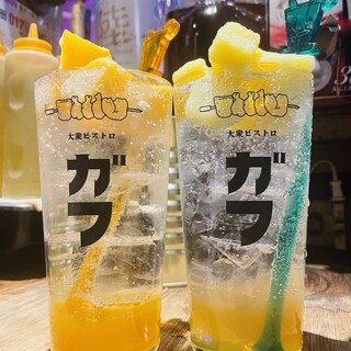凍結果実サワーも大人気♪