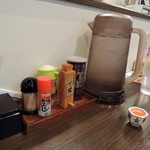 麺屋大河 - 2015年1月22日(木)　カウンター卓上